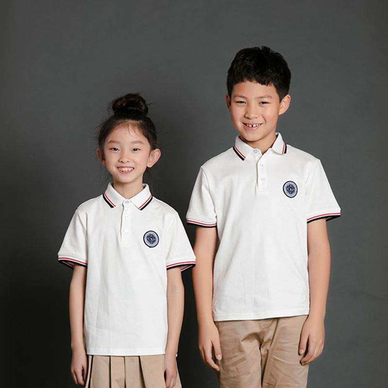 Uniform (Golden Apple Long South Elementary School) Men and Women's same white POLO shirt 1 new product