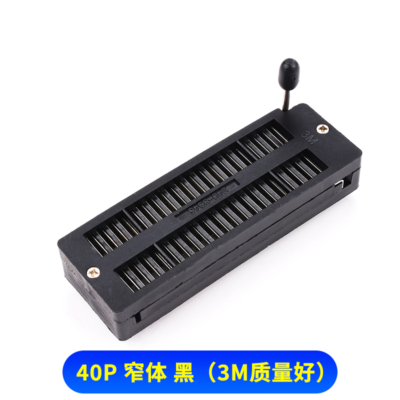 IC khóa ghế 14P18P20P24P28P40P hoạt động ổ cắm con chip vi mạch cơ sở thử nghiệm rộng thân hẹp cơ thể.