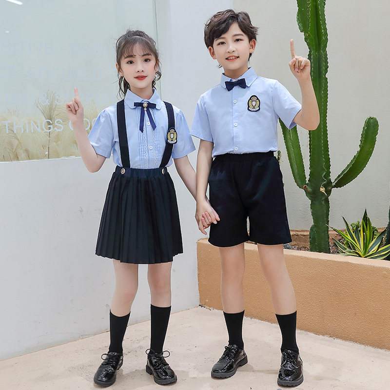 Primary and secondary school uniform English Wind Kindergarten suit for children's choir recitation suit
