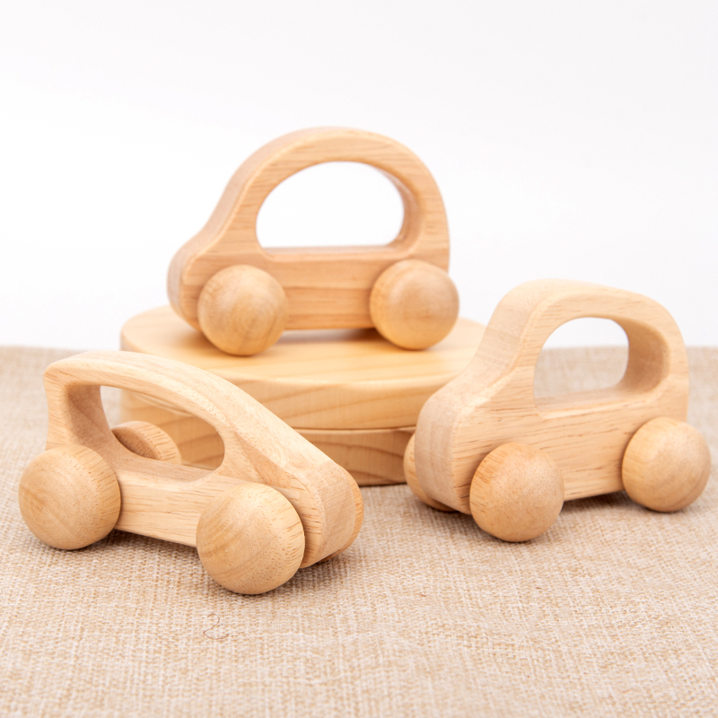 High-Quality Wooden Baby Stroller, Solid Wood, High-Quality Children's Educational Toys, Building Blocks, Stroller, Environmentally Friendly and Safe
