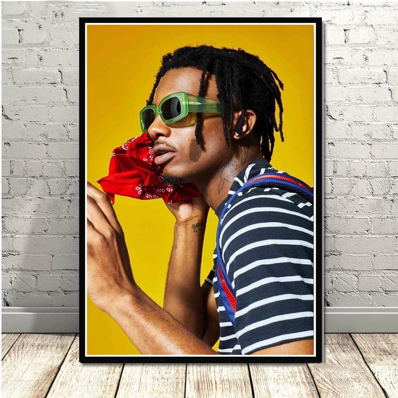 [Постеры печати Новая горячая футболка Playboi Carti Die Lit Рэпер Музыка]