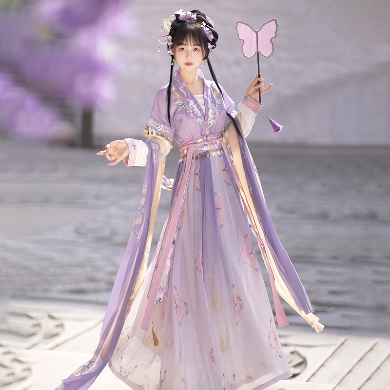 Feiyifang Original Hanfu [Bellflower] Tang-Style Waist-Length Tang-Style Robe with Embroidered Chinese Style Daily Summer Wear