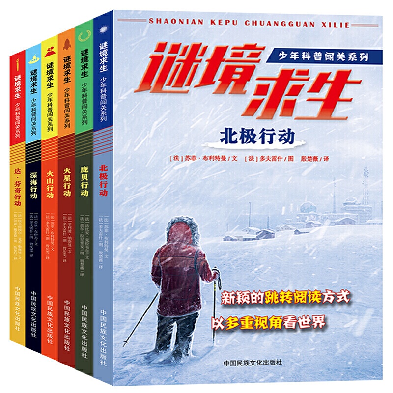 Junior Science Adventure Series: Mystery Survival, Da Vinci Action, Arctic Action, Etc. (Set of 6 Books)