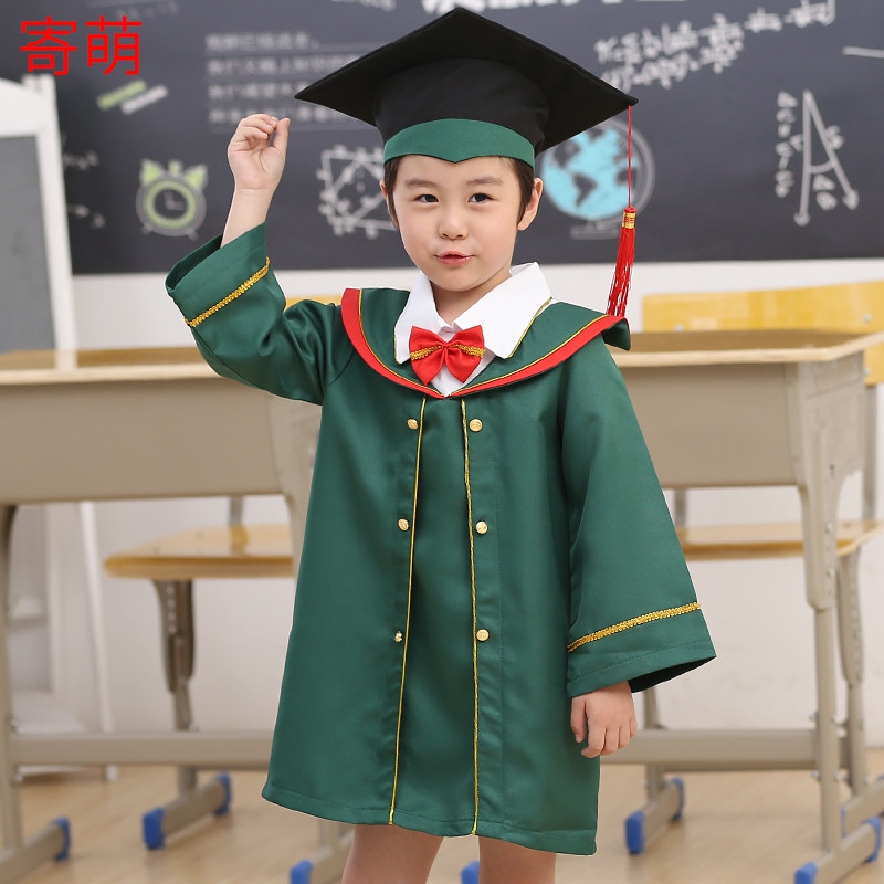 Kindergarten Bachelor's suit Children's doctoral school Primary school students to perform the doctoral cap graduation photo Costume Gown Graduation Gown