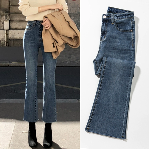 Флисовые демисезонные джинсы с начесом, штаны, леггинсы, приталенный комбинезон, коллекция 2022, свободный прямой крой, высокая талия, в обтяжку