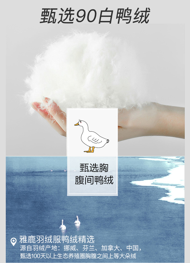 雅鹿 男士短款羽绒服 90%含绒量 美国杜邦涂层 防水抗污 图4