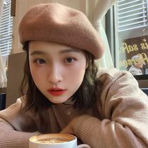 Fur Hood Female Ocean Air Brown Small Fragrance Cold Hat Grey Yellow Berets Stereotypic Styling 2021 Fashion Bursting Tide