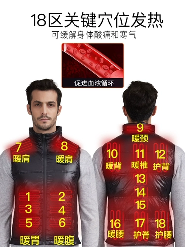 Интеллектуальный контроль температуры Горячий жилет Трех -летняя защита качества зима