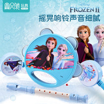 Frozen 2 Baby Rattle drum Grip training Baby Tambourine childrens kindergarten sand hammer newborn toy