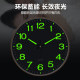 Luminous Wall Clock, Silent Creative Clock for Bedroom, Quartz Clock for Living Room, Simple Wall-Mounted Clock for Home Use