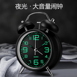 Luminous Small Alarm Clock for Students, Children's Bedside Electronic Clock, Silent, Creative, Personalized, Lazy Alarm Clock with Loud Volume