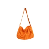 Оранжевая универсальная вместительная и большая сумка через плечо, оранжевый шоппер подходит для мужчин и женщин, сумка на одно плечо, 2022