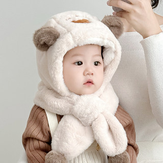 Mupage plush one-piece hat thickened windproof ear protection