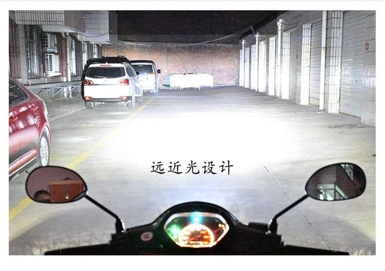Bóng đèn xe máy siêu sáng LED tích hợp bóng đèn điện ắc quy xe phổ thông hai đầu ba vuốt ba đèn pha - Đèn xe máy đèn trợ sáng xe máy siêu sáng