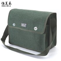 Work wear-resistant oblique large-capacity canvas cloth bag mens kit labor insurance thick single electrician carrying home T