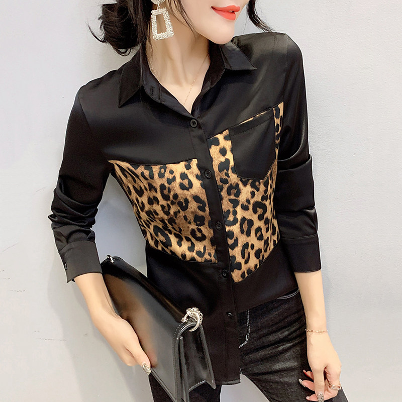 European station 2021 autumn new fashion BAO WEN shirt women's long-sleeved design sense niche shirt Western style top trend