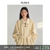 RUISHI Rayon Cloud Shu cheese JI fine Beauty Nowool bifacial what about the coat of womens autumn and winter