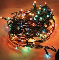 High-grade safety decorative lights New year decorations Christmas tree decorative lights 5 meters 100 head Rice Bubble lights string