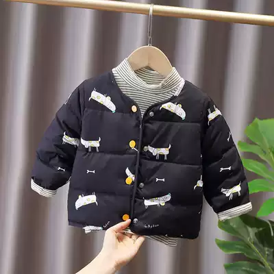 COLLOMIN children's down jacket liner thin section Children Baby cotton-padded clothes winter boys coat
