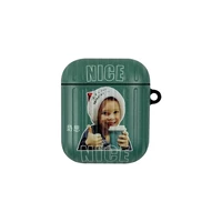 【AirPods 1/2 поколения】 Зеленое дно кофе ухмыль