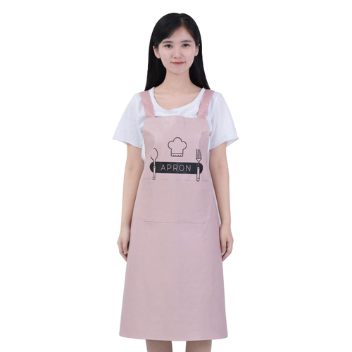 Полиуретановый фартук, бретели без рукавов, водонепроницаемый рабочий чай с молоком подходит для мужчин и женщин, в корейском стиле, надевается на плечо