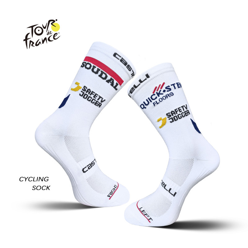 Aero Aerodynamic Socks Tour De France Scorpion Lightning Knit Socks Road and Mountain Cycling Socks Sports Socks Breathable Compression Mid-Calf Socks