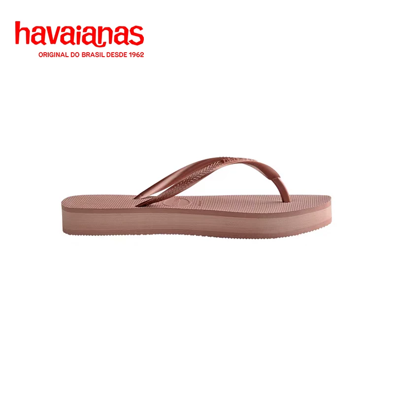 Новые толстосмочные женские шлепанцы Havaianas для улицы, эффект поднятой подошвы, пляжные шлепанцы для лета