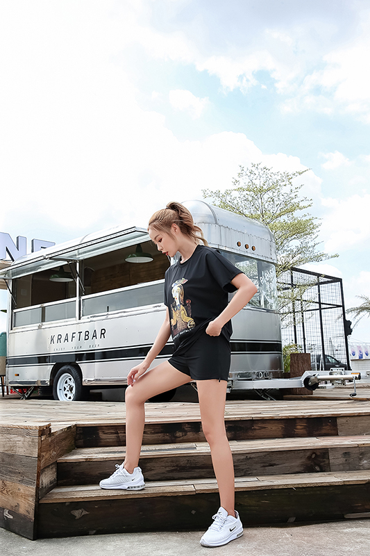 Mùa hè 2019 mới thời trang giản dị nhẹ nhàng và thoải mái chống nhăn thoáng khí hấp thụ độ ẩm nhanh khô wicking nam và nữ áo thun ngắn tay - Áo phông thể thao áo thun dài tay the thao nam