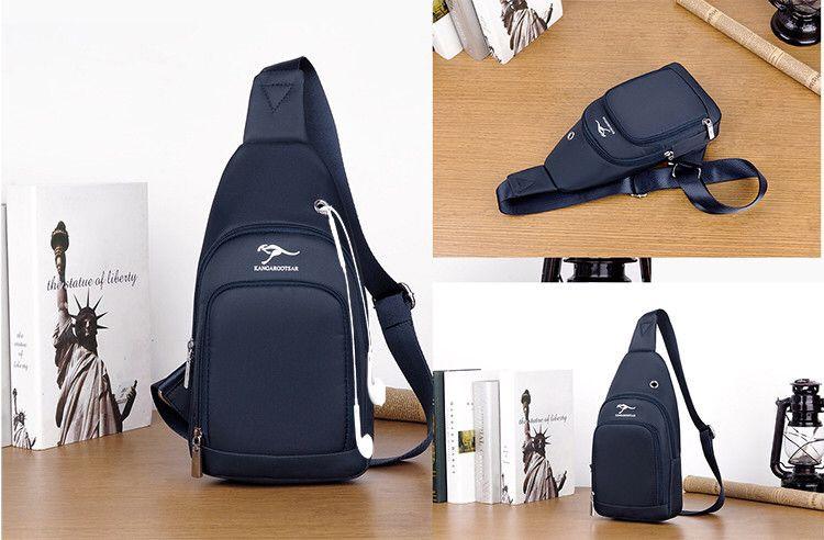Ai Ben Kangaroo túi ngực nam túi ngực vai ngực Túi Messenger túi vải ba lô Oxford vải giản dị túi - Túi của con người túi xách đeo chéo