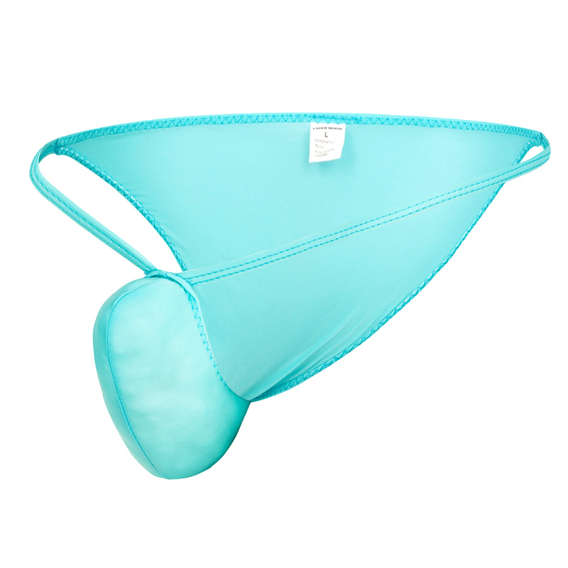 Ultra-Thin Breathable Ice Silk Men's Briefs with a Raised Design, Sexy Low-Waist Men's U-Convex Seamless Underwear for Young Men