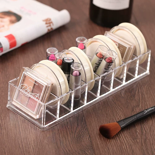 Тени для век, система хранения, пудра, коробка для хранения, спонж, настольная косметическая помада