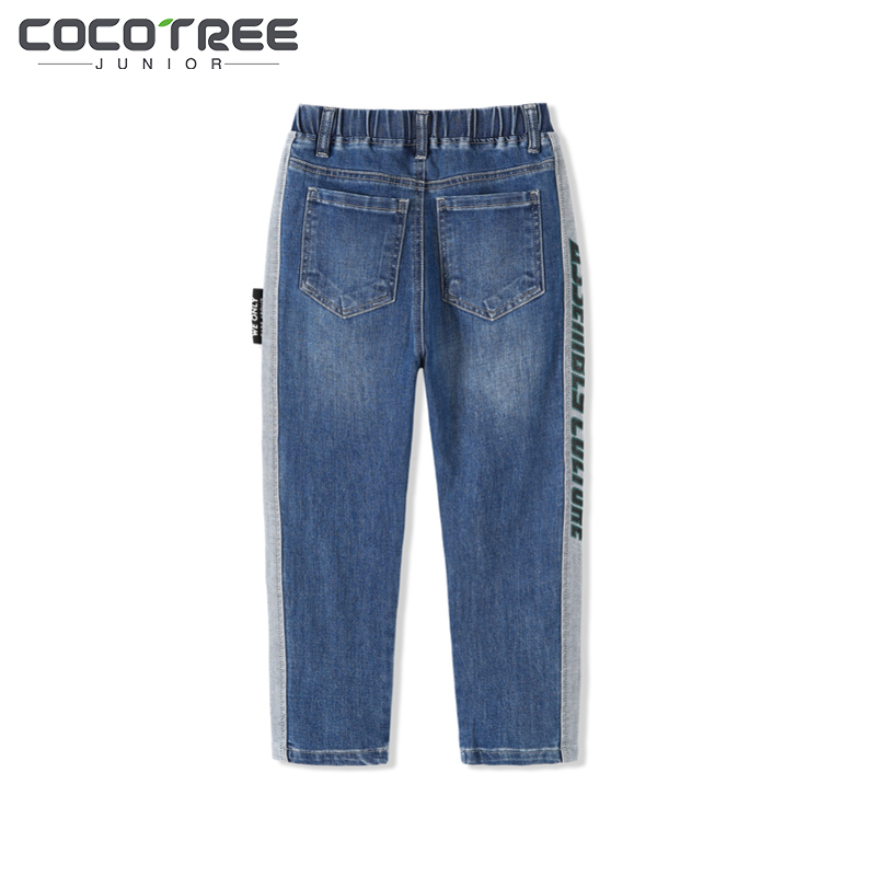 Cây Kids 2019 trẻ em mùa thu / mùa đông New trai Straight Straight Loose Jeans Trong Big Kids.