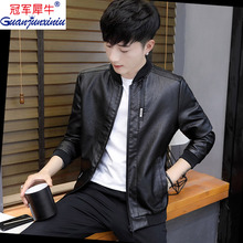 【GJXN】皮衣休闲外套帅气加绒夹克男