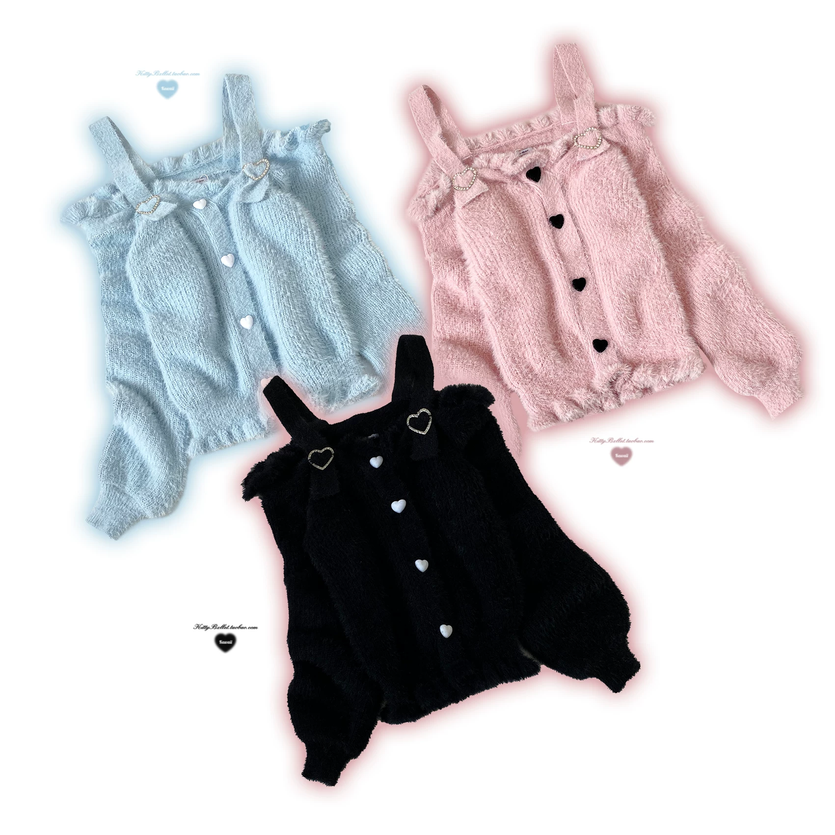Cute genuine knitted winter velvet design cartoon sweater, print