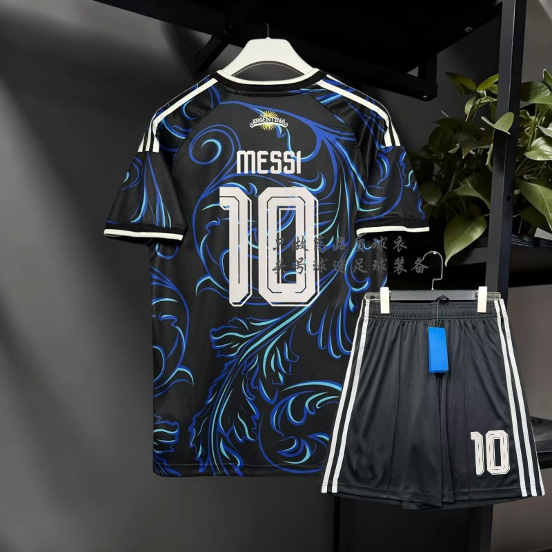 2026 Argentina Jersey Away Lautaro Alvarez Player Version No. 10 Messi Kids Enzo Team Uniform