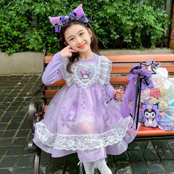 Girl Dress Autumn Dress 2025 New arrival kids Spring and Autumn Western-style Lolita Baby Princess Culomi Skirt