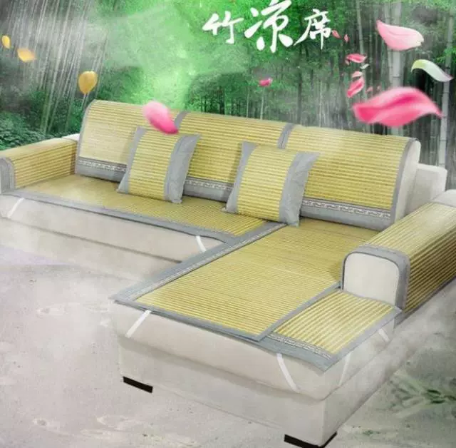 Đệm sofa mùa hè, đệm mây tre đan mùa hè, đệm mát mùa hè, đệm bọc lông sợi phòng khách, đệm đá làm theo yêu cầu khách hàng. - Ghế đệm / đệm Sofa