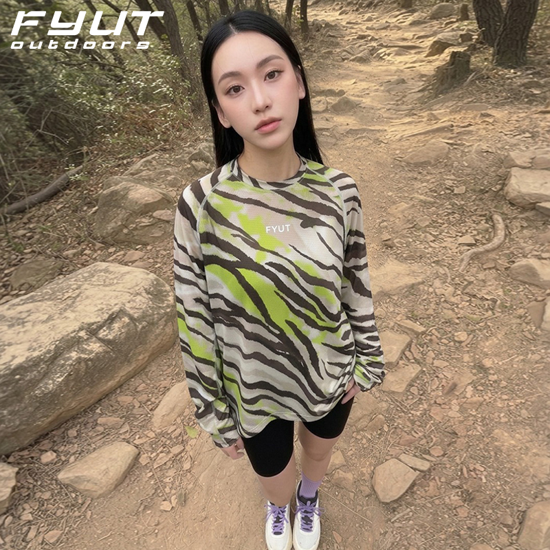 Fyut Outdoor Sports Running Tops Cross-Country Running Long-Sleeved Spring and Summer New Men's and Women's Mountaineering and Hiking Breathable Quick-Drying Clothes Fyut Outdoor Sports Running Tops Cross-Country Running Long-Sleeved Spring and Summer New Men's and Women's Mountaineering and Hiking Breathable Quick-Drying Clothes