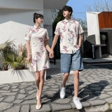 Парная одежда для влюбленных, небольшая дизайнерская летняя одежда, ципао, платье, юбка, китайский стиль, тренд сезона, светлый стиль