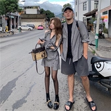 Осенняя парная одежда для влюбленных, корсет, дизайнерская рубашка, небольшое платье, юбка, французский стиль, в корейском стиле, тренд сезона