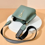 Небольшая сумка, сумка через плечо, летняя вместительная и большая сумка на одно плечо, коллекция 2023, из натуральной кожи, трехслойная вуаль