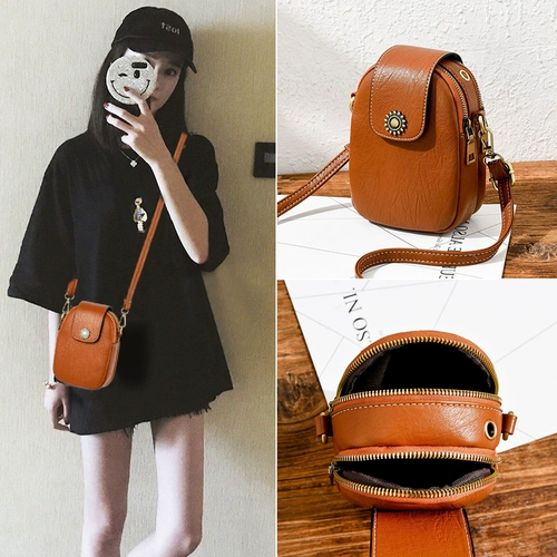 Кошелек, маленькая сумка через плечо, универсальная вместительная и большая небольшая сумка, коллекция 2023, из натуральной кожи