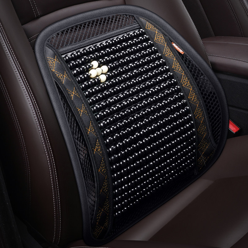 Car backrest waist backrest van car cushion car seat back bus seat wooden bead lumbar cushion cushion