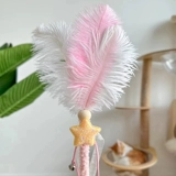 Фея с большим пером, забавная кошачья палка, игрушка для кошек, потребляющая энергию, товары для кошек, устойчивый к укусам пояс для котенка, колокольчик, забавный кот