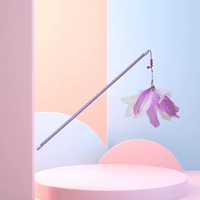 Фэнтезийный фиолетовый стрейч-перо для флирта с кошачьими перьями