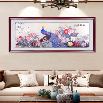 Peony flower hanging painting Fugui Auspicious Living Room Sofa Background Wall Decoration Painting Chinese Style Big Rich and Guijin Crafts State Paints
