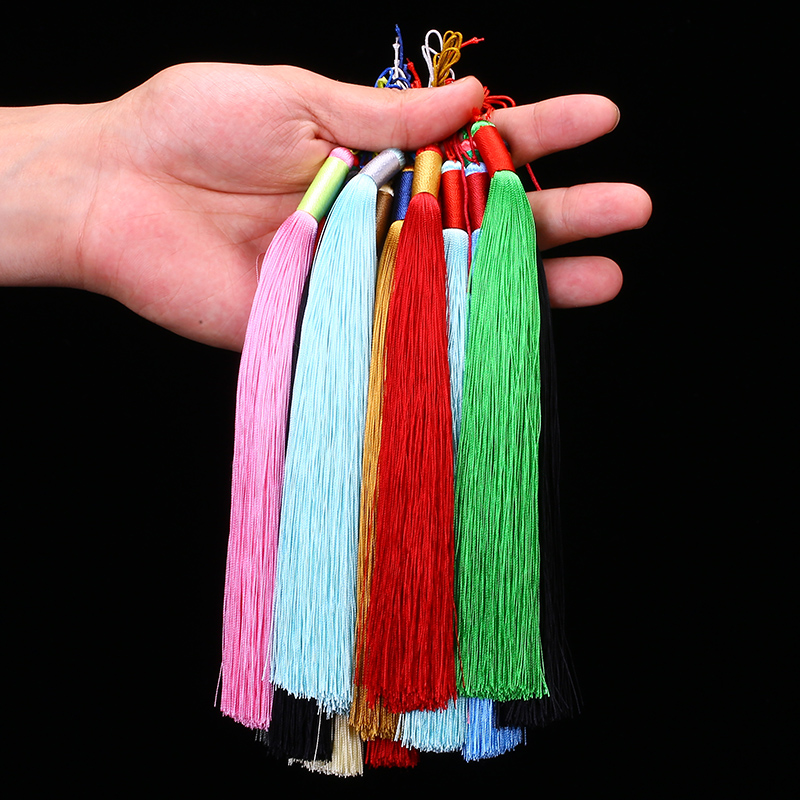 Slim handmade tassel tassel DIY jewelry accessories hanging ear Chinese knot home decoration tassel antique jewelry