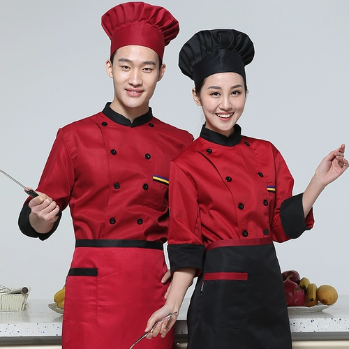 Шеф -повар Работа для одежды с длинным рукавом осень и зимняя одежда вина в ресторане