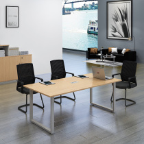 Conference table Office meeting table and chair simple modern office training table strip negotiation table detachable