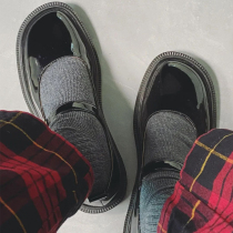  Small CK Mary Jane shoes female retro flat-bottomed student all-match patent leather single shoes 2020 New Year British style small leather shoes